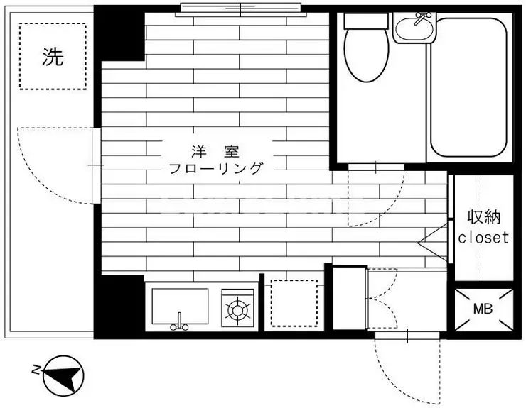 ボヌール大橋 7階階 間取り
