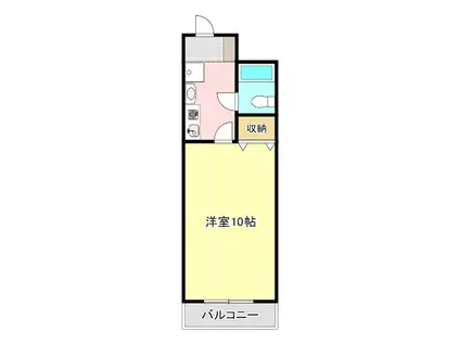 YSビル(1K/3階)の間取り写真