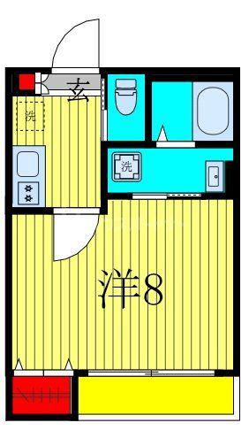 SR北習志野(1K/1階)の間取り写真