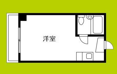 ルネッサンスシャレード(ワンルーム/4階)の間取り写真