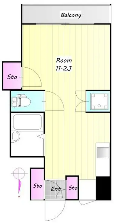 カネヨハイツ 12階階 間取り