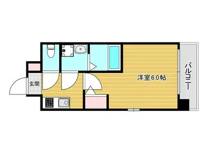 エスリード弁天町ポートヴィラ(1K/3階)の間取り写真