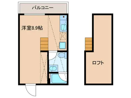 FUWARI ATELIER(ワンルーム/1階)の間取り写真