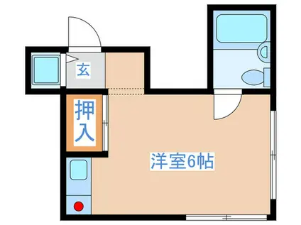 和田ハイツ相生町(ワンルーム/2階)の間取り写真