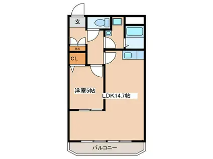 グレイスYOSHIKAWA(1LDK/3階)の間取り写真