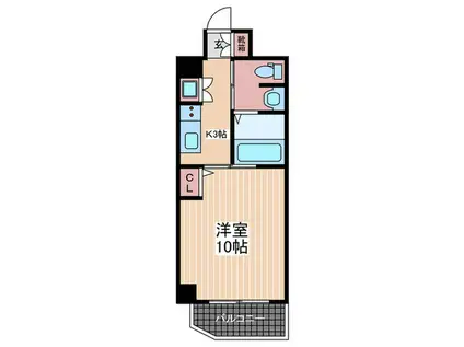 GRANMA FUKUYOSHI(1K/3階)の間取り写真