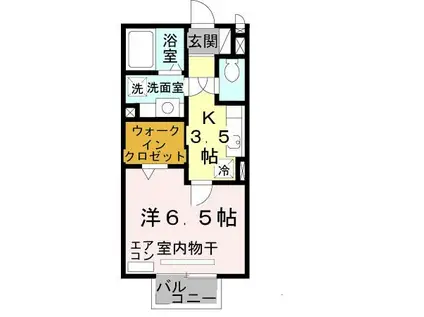 ピノコラ(1K/2階)の間取り写真