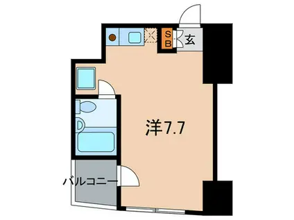 パークノヴァ巣鴨(ワンルーム/6階)の間取り写真