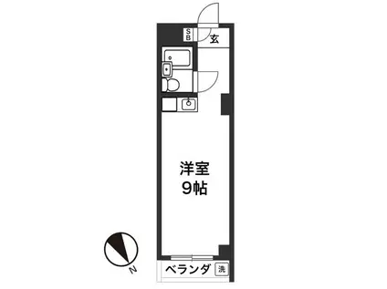 大森コーポビアネーズ(ワンルーム/4階)の間取り写真