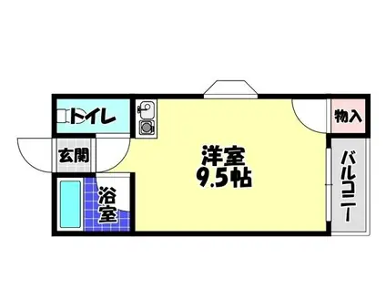RIZEONE富田林レジデンス2(ワンルーム/3階)の間取り写真