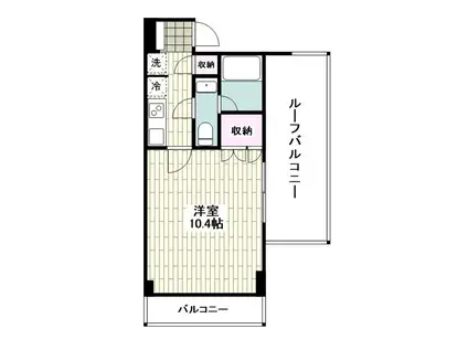 サウス・HILL小田原城前(1K/11階)の間取り写真