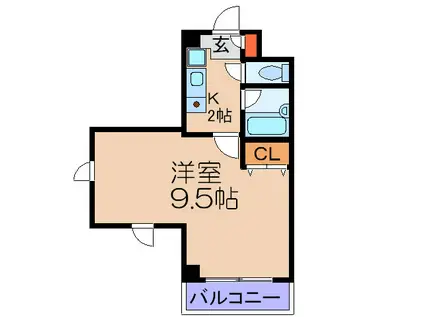 桜島DOMITORY(1K/2階)の間取り写真
