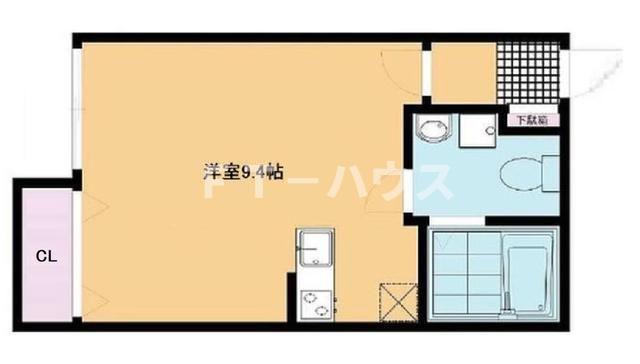 グランガーラ大久保(ワンルーム/1階)の間取り写真