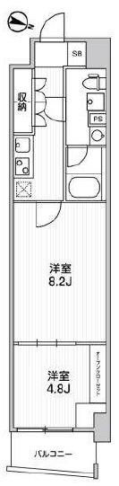 WEAVE BASE -ITABASHI HONCHO 板橋本町(2K/6階)の間取り写真