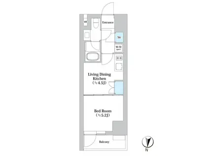 NSパークレジデンス森下(1DK/1階)の間取り写真