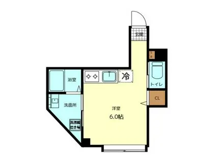 アクセス駒込(ワンルーム/3階)の間取り写真