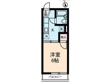 ボヌ-ル吉祥寺(1K/2階)の間取り写真