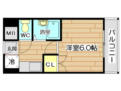 エスアイマンション(1K/3階)の間取り写真