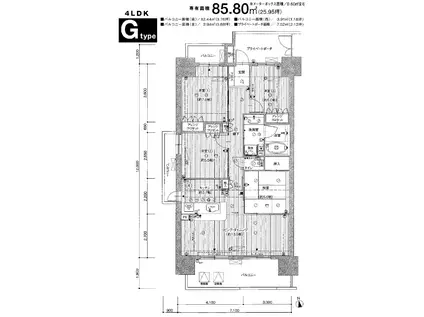 ザ・マリンスクエア(3LDK/15階)の間取り写真