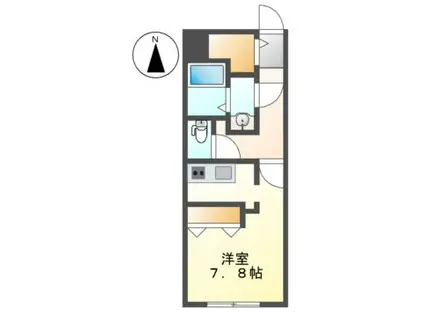 G VIVRE 御器所(1K/4階)の間取り写真