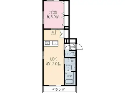 ラ カーサドルチェー羽根木2丁目-(1LDK/2階)の間取り写真