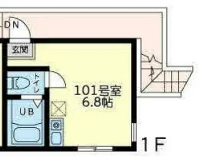 エンラコリーナ小机(ワンルーム/1階)の間取り写真