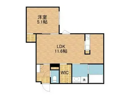 G GRANZ(1LDK/4階)の間取り写真