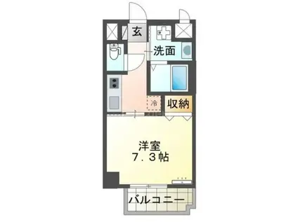 アルバーロ イーリスARBARO IRIS(1K/6階)の間取り写真