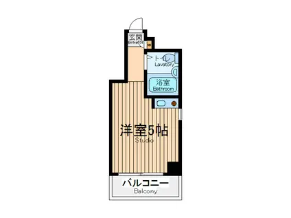 シティマンション川崎(ワンルーム/2階)の間取り写真