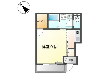 コンフォート K.S(1K/1階)の間取り写真