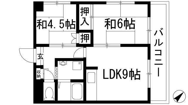 ドルチェK&Y(2LDK/3階)の間取り写真