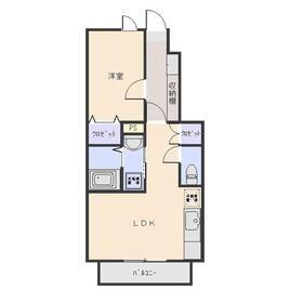 アークトゥルスA(1LDK/1階)の間取り写真