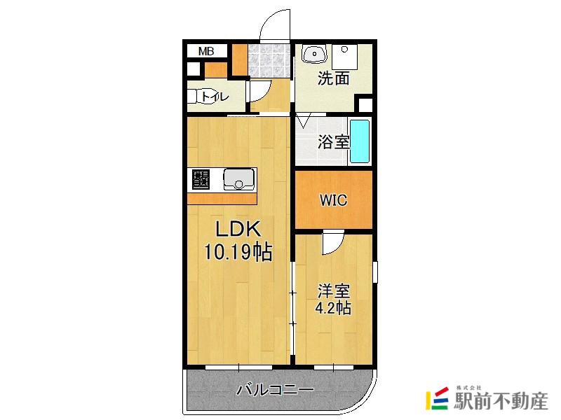 デーメーテール(1LDK/1階)の間取り写真