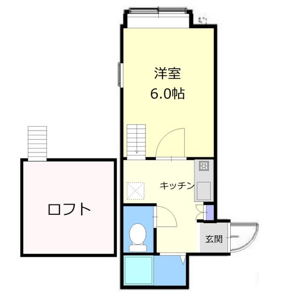 アップルハウス新札幌(1K/1階)の間取り写真