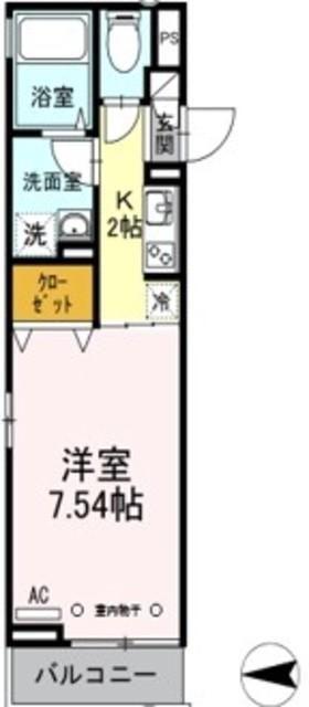 クレール本所(1K/3階)の間取り写真