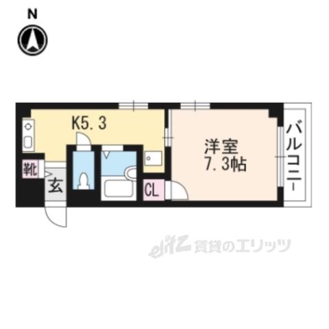 ING BUIL(1K/3階)の間取り写真