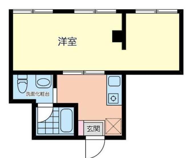 エムジー南幸町(2K/4階)の間取り写真