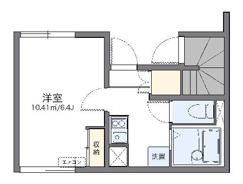 レオネクスト本厚木(1K/1階)の間取り写真