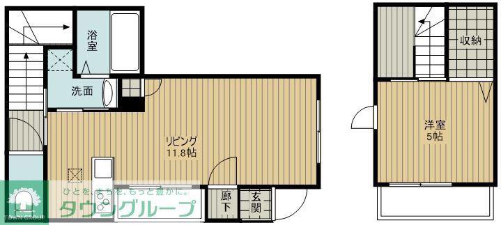 GNADE(1LDK/1階)の間取り写真