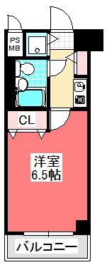 ライオンズマンション西川口第11(1K/9階)の間取り写真