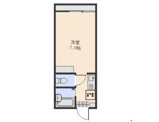 フルール豊成(1K/2階)の間取り写真