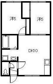 カーサベルデ旭川(2LDK/1階)の間取り写真