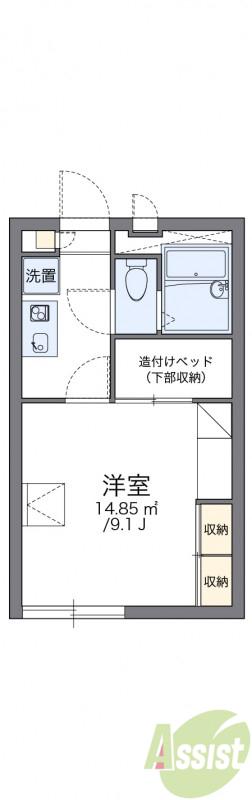 レオパレスエスポワール(1K/2階)の間取り写真