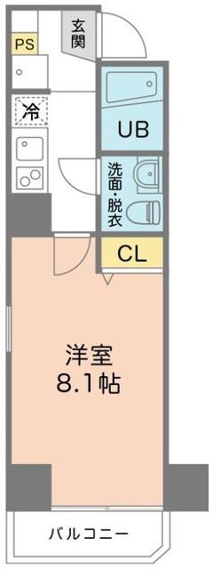 LIBERTE YOTSUGI(1K/5階)の間取り写真