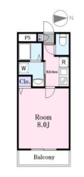 J-MAISON川口II(1K/3階)の間取り写真