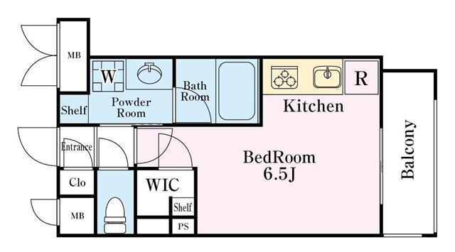 B CITY APARTMENT SHINJUKU NW(ワンルーム/3階)の間取り写真