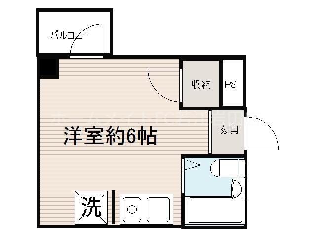 ラフォーレ永和(ワンルーム/1階)の間取り写真