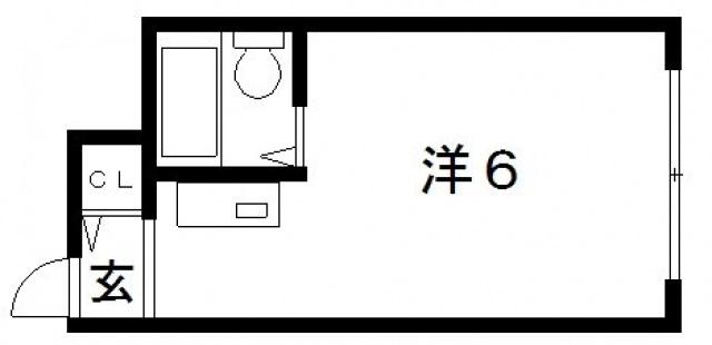コーポアヴィー(ワンルーム/1階)の間取り写真