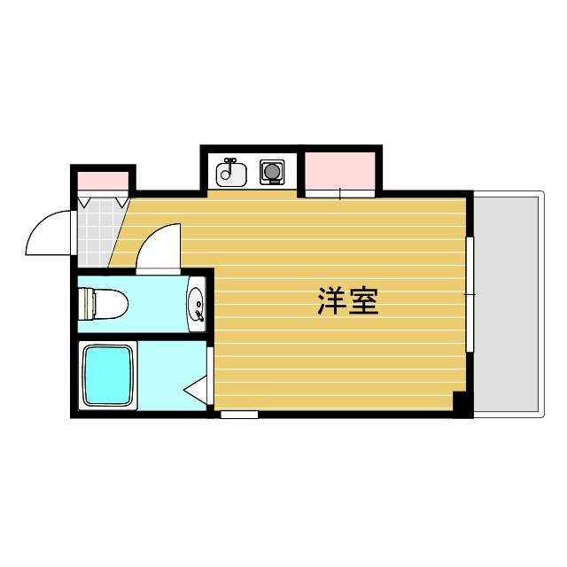 シャルム十三(ワンルーム/4階)の間取り写真
