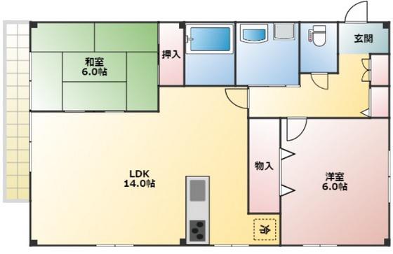 クレアメゾンIII(2LDK/1階)の間取り写真